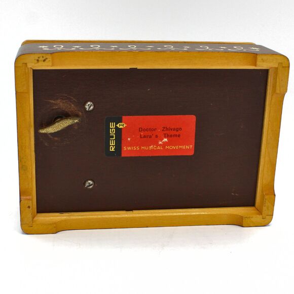 Vintage Wood Reuge Music Box Dutch Kids Art by Juan Ferrandiz Decoupage Style - Picture 4 of 8